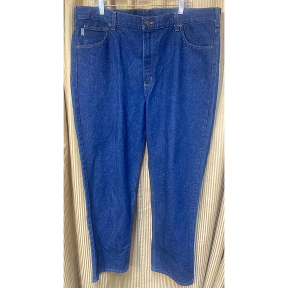 Carhartt Traditional Fit Straight Leg Jeans Med Wash Men's 42x34 - Picture 1 of 5